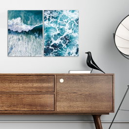 Wallity Cuadros Decorativos de MDF Multicolor (2 Piezas)